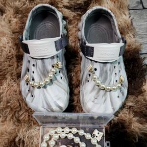 🤍🩶Marble Echo Crocs 🤍🩶